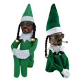 thumbnail image 1 of Snoop on A Stoop muñeco elfo de Navidad, muñeco de ambiente festivo, juguetes de adorno, porche, regalo decorativo de Año Nuevo, juguetes para niños, 1 of 4