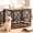 Browm, variant on 48 Inch Wooden Dog Crate Furniture, Double Door Anti-Chew Indoor Kennel ,Dog Side Table White