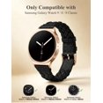 thumbnail image 6 of Wearlizer Leather Band Compatible with Samsung Samsung Galaxy Watch 9/8 40mm 44mm/ 8 Classic 46mm Band Women, Handwoven Braided Genuine Leather Soft Thin Wristband, 6 of 7