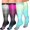 Gray Purple Blue, variant on 3 Pairs Plus Size Copper Compression Socks for Women & Men Circulation 20-30 mmHg - Better Blood Flow, Swelling , Best Support for Medical, Running, Nursing