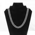 thumbnail image 2 of Gold Cuban Link Chain Necklace Iced Out Hip Hop Men Women Ginger Lyne Collection, 2 of 9