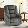 thumbnail image 3 of MCombo Oversized Power Lift Recliner Chair with 27.2'' Extra Wide Seat for Big and Tall Elderly People, Fabric R7541 (Grey, Large-Wide), 3 of 9
