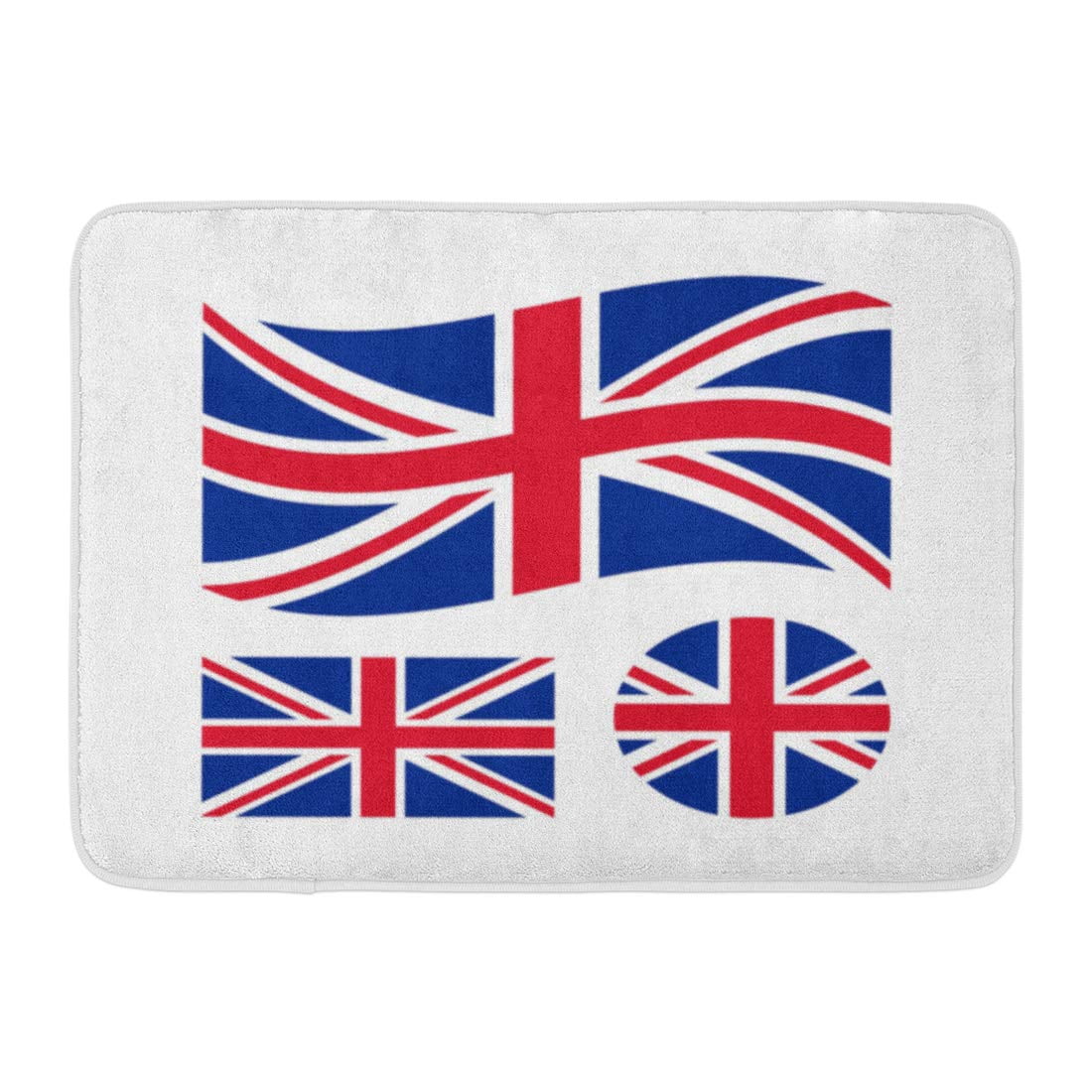 GODPOK Blue English Great Britain Flag Rectangular Waving Circle Union