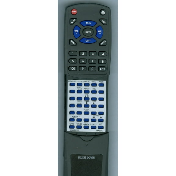 Panasonic N2QAHB000065 Replacement Remote Control For TV Model SCAK240 SILVER