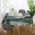 thumbnail image 5 of Yayeee Tablecloths for Rectangular Tables 54 x 72 inch Party Table Cover, Watercolor Mountatin, 5 of 6