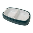 thumbnail image 2 of CSCHome Dog Bowls Double Dog Water Food Bowls Cat Plastic Double Bowl Simple Double Slot Bowl, 2 of 5