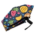 thumbnail image 6 of Strawberry Banana Orange Pineapple Compact Sun Umbrella Windproof Travel Umbrellas for Rain Strong Portable UV Protection, 6 of 8