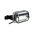 thumbnail image 6 of Eastsport Unisex Clear Stadium Approved Crossbody Media Bag, Black Trim, 6 of 8