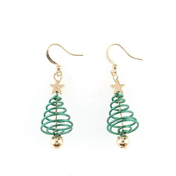 Yoyauz Women's Christmas Earrings Christmas Tree Earrings - Colorful Christmas Holiday Pendant Earrings Great Christmas gifts