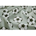 thumbnail image 3 of Chezmoi Collection 3-Piece Kids/Teens Sports Sheet Set, Soft Microfiber Gray Black White Soccer, Twin Size, 3 of 4