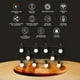 thumbnail image 4 of Guirnalda Serie 10 Luces LED Tecnolite Inteligente RGB+Blanca negro, 4 of 9
