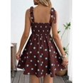 thumbnail image 2 of Women Casual Striped Tie Front Camisole Dress Sun Dress Summer Vacation Flowy Mini Dress Streetwear, 2 of 10
