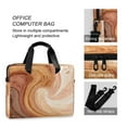 thumbnail image 4 of 16" Laptop Tote Bag Laptop Sleeve Case Computer Briefcase for Work & Travel Brown and Peach Swirling, 4 of 8