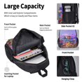 thumbnail image 4 of Balery Colorful Purple Cosmos Flower Mochila Escolar 3 en 1 para Niños - Mochila Resistente con Lonchera Térmica y Estuche - Mochila Escolar para Niños y Niñas, 4 of 7