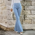 thumbnail image 2 of Women's High Waist Fashion Flare Jeans, 2 of 7
