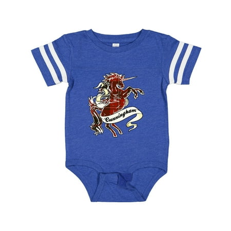 

Inktastic Cunningham Tartan Unicorn Gift Baby Boy or Baby Girl Bodysuit