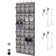 thumbnail image 1 of HOME GENIE Organizador de zapatos para colgar sobre la puerta, 24 bolsillos de malla transpirable, soporte de almacenamiento para armario, ganchos para permanecer en su lugar para colgar en armarios,, 1 of 5