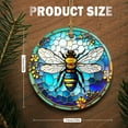 thumbnail image 2 of Bee Ornament, Christmas Ornament, Christmas Decoration, Holiday Present Idea, Heirloom Keepsake, Round Ceramic, Gift Exchange, Bauble Present, Gift Idea, Bee - Christmas Ornament -..., 2 of 5