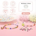 thumbnail image 2 of Uxcell 2000-Pack Cuentas de Semilla de Vidrio, 2x1.4mm/0.08x0.06 Pulgadas Mini Cuentas de Bugle de Vidrio para DIY Aretes/ Collares/Pulseras/ Fabricación de Joyería [Transparente], 2 of 6