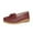 Red, variant on NOKIO Female Dress Shoes Elegant Women'S Slip-Ons Affordable Women'S Flat Footwear Ladies Fashion Solid Color Breathable Hollow Leather Bow Decorated Flat Casual Single Shoe