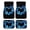 Blue Heart Butterfly Pattern, variant on Pzuqiu Paw Prints Car Floor Mats Full Set Car Mats, Interior Accessories Decor All Weather Protection Automotive Floor Mats Fit for SUV Truck Vans