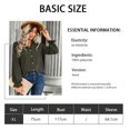 thumbnail image 2 of Camisas con cuello en V y botones para mujer, manga larga/corta, para oficina, informales, de negocios, blusas lisas, 2 of 6