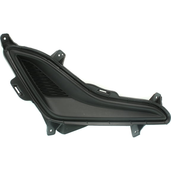 Fog Light Cover Compatible with 2014-2016 Hyundai Elantra Right Passenger Textured Black