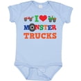 thumbnail image 3 of Inktastic I Love Trucks Boys or Girls Baby Bodysuit, 3 of 5
