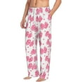 thumbnail image 6 of Logiee pink polka dot bows Print Pajama Pants for Men,Men’s Pajama Bottoms,Mens PJ Pants with Pockets & Button Fly-XX-Large, 6 of 6
