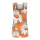 thumbnail image 4 of ICHUANYI Clearance Women's Fashion Prinded Square Neck Comfortable Loose T-shirt Sleeveless Blouse Casual Tops(Orange, M) ICHUANYI WER2023081504675, 4 of 5