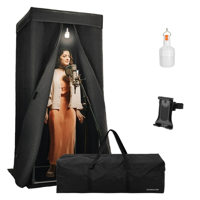 Estudio de grabación portátil Vocal Booth Starfavor con bolsa