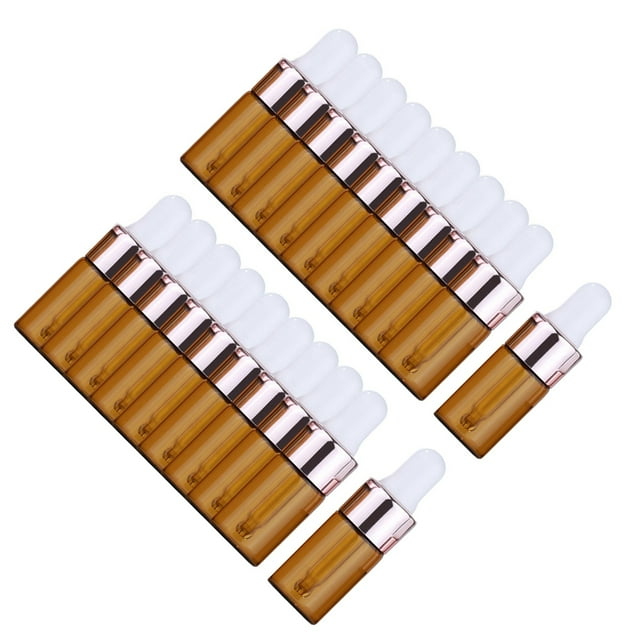 Xingzhi Containers for Suitable for Body Care and Cosmetics rose gold dropper 3ml 20 Pcs 1Set
