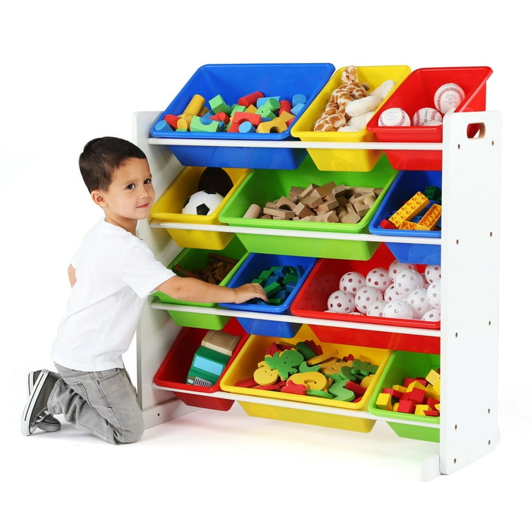 Tot Tutors Summit Kids Toy Storage Organizer with 12 Bins