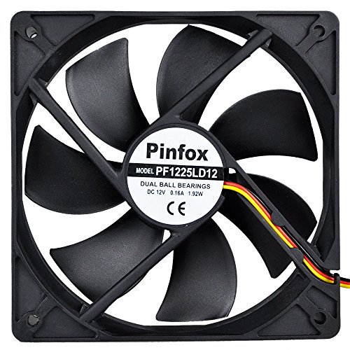 Pinfox 12v Dc 120mm Quiet Cooling Fan Silent Variable Speed Control By 5v To 12v Input pinfox 12v dc 120mm quiet cooling fan silent variable speed control by 5v to 12v input dual ball bearings 3 pin for pc computer case home theater