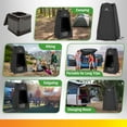 thumbnail image 4 of Wakeman Outdoors Camping Toilet Set - Pop Up Privacy Tent and Portable Toilet for Adults, Black, 4 of 7