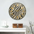 thumbnail image 2 of Yayeee Wall Clock Battery Operated 9.5" Silent Quartz Non-Ticking for Living Room Decor, Black Lines, 2 of 8