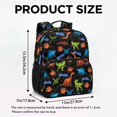 thumbnail image 7 of KUIFORTI Orange Dinosaur Toddler Backpack Boys Girls Kids School Bag with Multiple Organizer Pockets Adjustable Straps for Preschool Kindergarten Back to School Gifts, 7 of 7