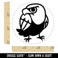thumbnail image 2 of Cute and Grumpy Bald Eagle Self-Inking Rubber Stamp Ink Stamper - Fuchsia Ink - Small 3/4 Inch, 2 of 7