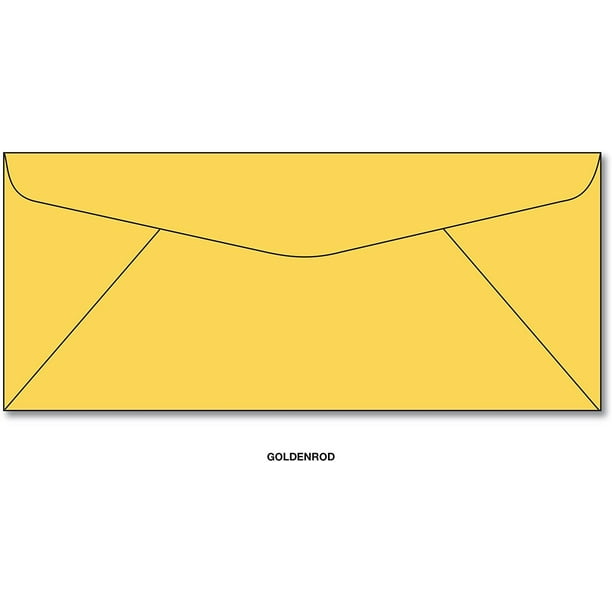 Goldenrod 10 Business Size Envelopes 100 Envelopes
