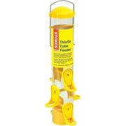 Stokes Select Nyjer Thistle Tube Finch Bird Feeder 38224 Six Feeding Ports Yellow