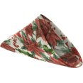 thumbnail image 2 of GZHJMY Chic Vintage Christmas Poinsettia Flowers Red Berry Cloth Napkins, Set of 6 20 x 20 Inch Soft & Comfortable Polyester Dinner Napkin for Family, Restaurant, Parties, 2 of 5