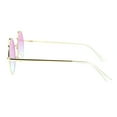 thumbnail image 4 of Lunettes de Soleil Rétro Vintage à Verres Ronds 2 Tons Rose, 4 of 4