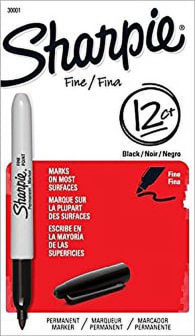 Sanford Ink 30001EA Fine Point Permanent Marker, Black