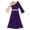 Purple, variant on Kids Girls Praise Dance Dress Liturgical Church Lyrical Worship Tunic Dresses