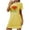 Yellow, variant on QQAMB Oversized Nightgown for Women Short Sleeve Printed Sleepshirts Cute Night Shirts Soft Pajama Sleepwear Nightdress Black S