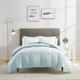 thumbnail image 1 of Nestl All Season Goose Down Alternative Comforter, Queen/Full, Light Blue, 1 of 6