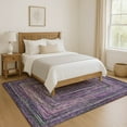 thumbnail image 7 of Addison Rugs Mayfield Premium Machine Washable Transitional Geometric Purple Rectangle Rug, 3' x 5', 7 of 7