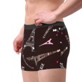 thumbnail image 4 of Balery Eiffel Tower Men's Boxer Briefs, Soft and Breathable Cotton Underwear with nylon Waistband-Medium, 4 of 9