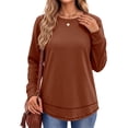 thumbnail image 3 of Fantaslook Sweatshirts for Women Crewneck Casual Long Sleeve Shirts Tunic Tops, 3 of 11