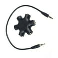 thumbnail image 3 of 2PCS Mix Colors 3.5mm Snowflake Shape 5 Way Stereo Audio Splitter Jack Earphone Headphone Adapter, 3 of 9